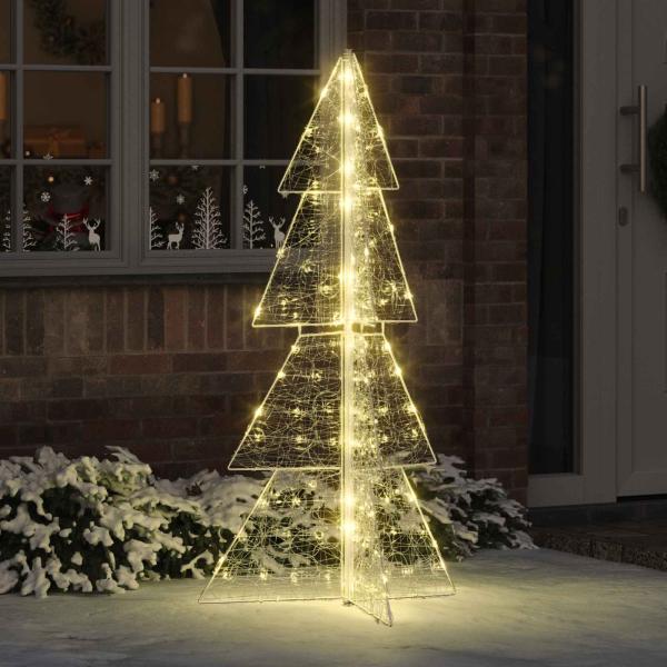ARDEBO.de - Weihnachtsbaum mit 160 LEDs Warmes Weiß 150 cm Acryl