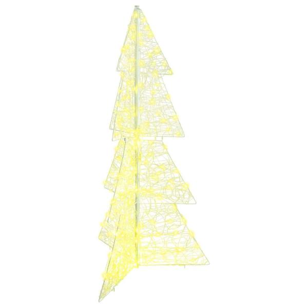 Weihnachtsbaum mit 160 LEDs Warmes Weiß 150 cm Acryl