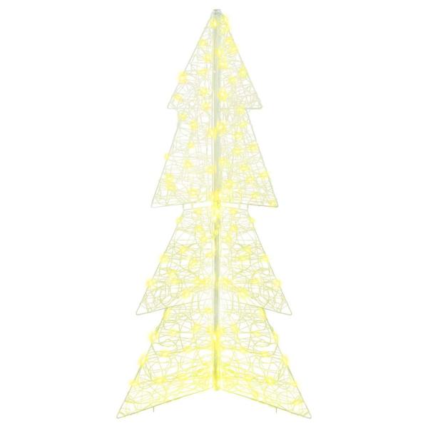 Weihnachtsbaum mit 160 LEDs Warmes Weiß 150 cm Acryl