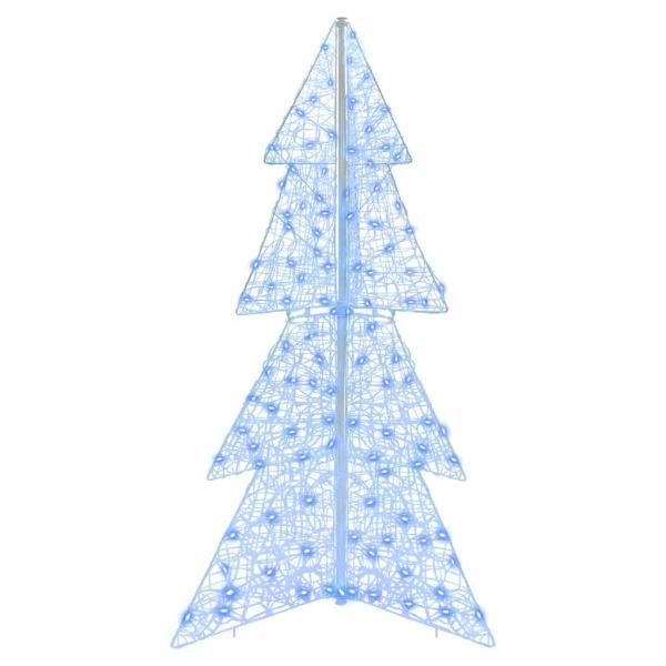 Weihnachtsbaum mit 160 LEDs Blau 150 cm Acryl