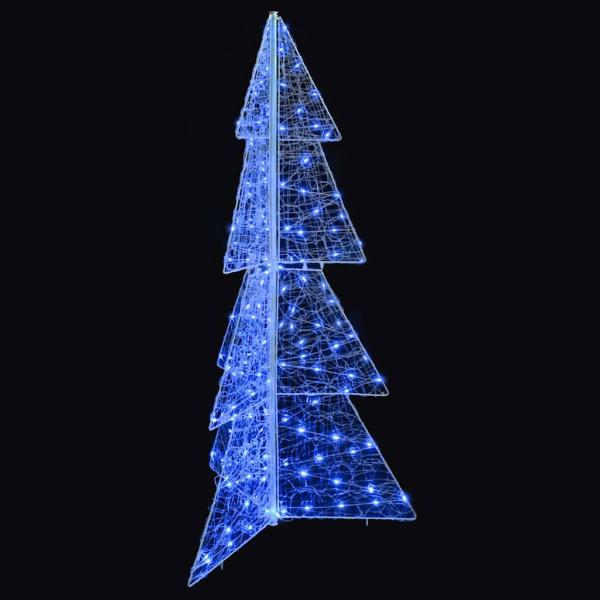 Weihnachtsbaum mit 160 LEDs Blau 150 cm Acryl