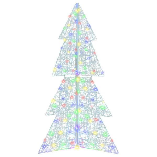 Weihnachtsbaum mit 160 LEDs Mehrfarbig 150 cm Acryl