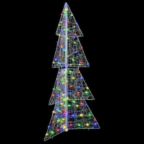 Weihnachtsbaum mit 160 LEDs Mehrfarbig 150 cm Acryl