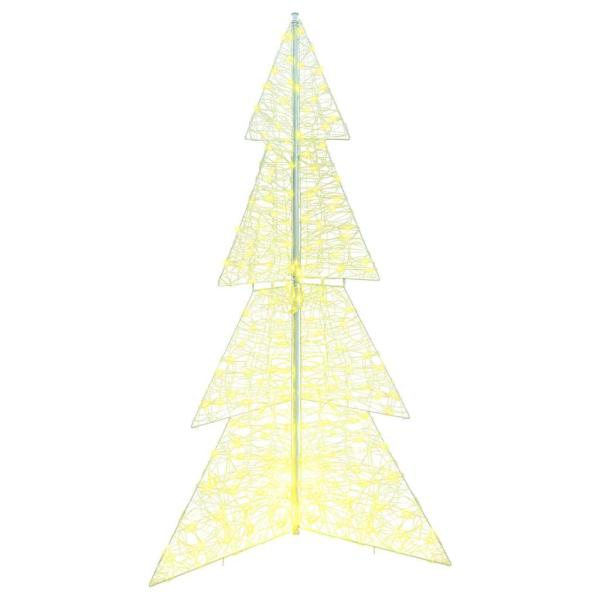 Weihnachtsbaum mit 240 LEDs Warmes Weiß 180 cm Acryl