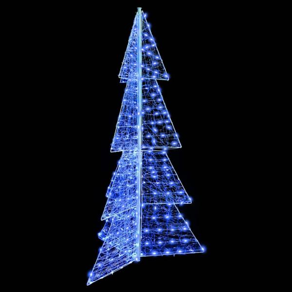 Weihnachtsbaum mit 240 LEDs Blau 180 cm Acryl