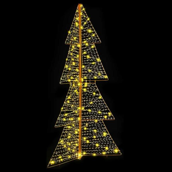 Weihnachtsbaum mit 160 LEDs Warmes Weiß 150 cm PET