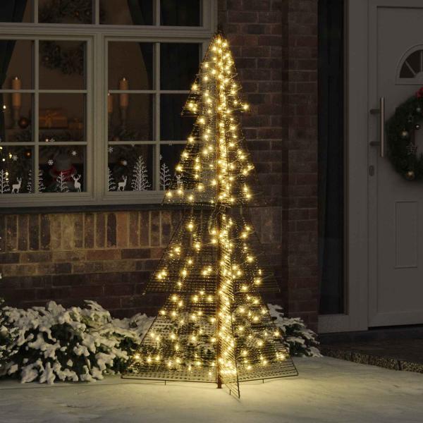 ARDEBO.de - Weihnachtsbaum mit 240 LEDs Warmes Weiß 180 cm PET