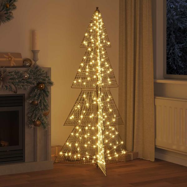 Weihnachtsbaum mit 240 LEDs Warmes Weiß 180 cm PET