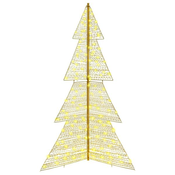 Weihnachtsbaum mit 240 LEDs Warmes Weiß 180 cm PET