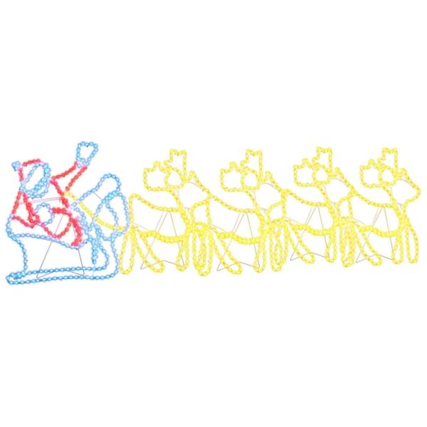 LED Weihnachtsdekoration Mehrfarbig 69 x 79 cm PVC