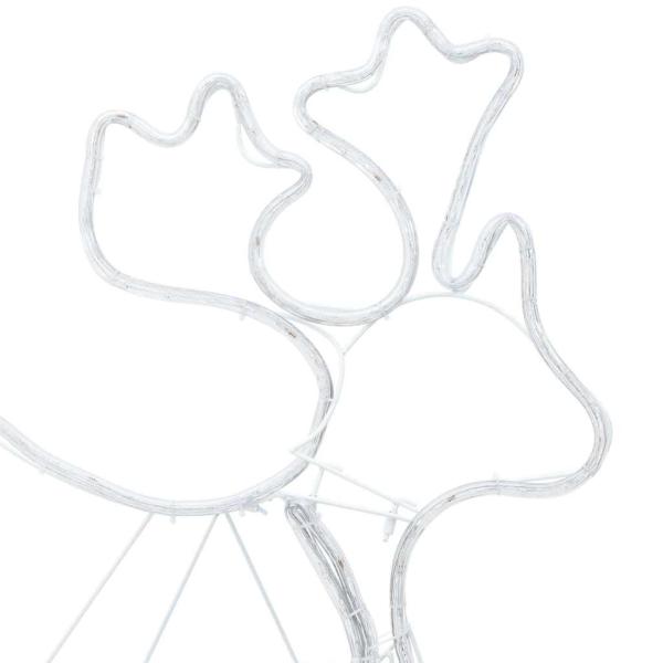 LED Weihnachtsdekoration Mehrfarbig 69 x 79 cm PVC