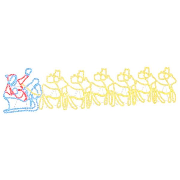 LED Weihnachtsdekoration Mehrfarbig 69 x 79 cm PVC