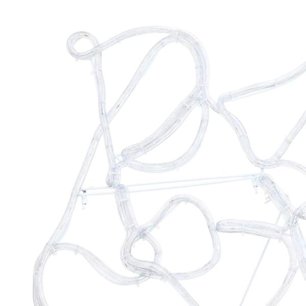 LED Weihnachtsdekoration Mehrfarbig 69 x 79 cm PVC