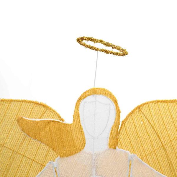 Beleuchteter Winkel Warmes Weiß 116 x 29 x 158,5 cm Polyester