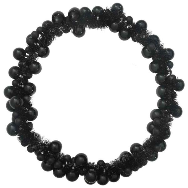 Weihnachtskugelgirlande Schwarz 186 cm Polystyrol