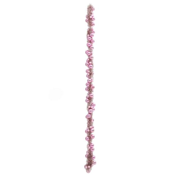 Weihnachtskugelgirlande Rosa 186 cm Polystyrol