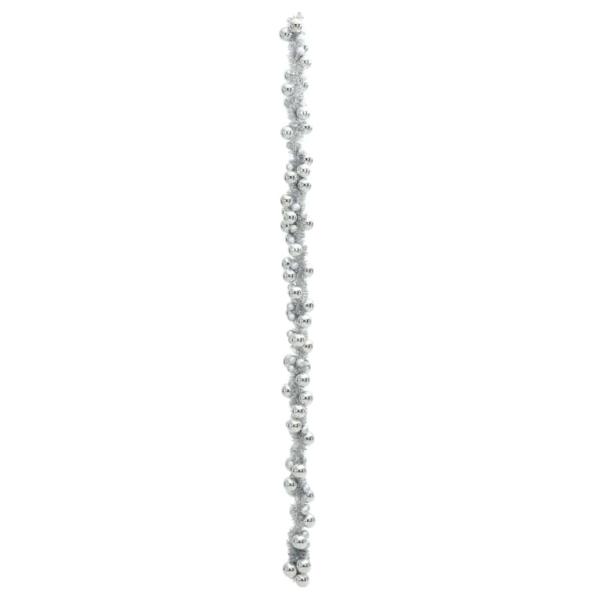 Weihnachtskugelgirlande Silber 186 cm Polystyrol