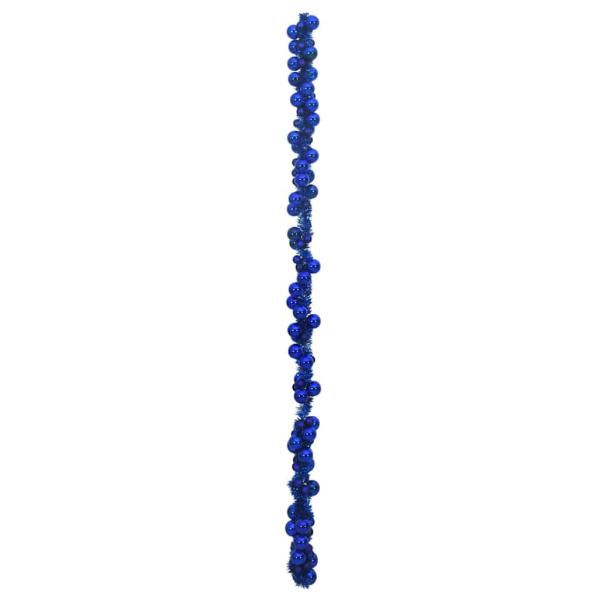 Weihnachtskugelgirlande Blau 186 cm Polystyrol