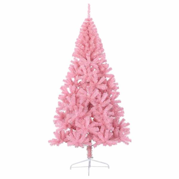 Künstlicher vorbeleuchteter Weihnachtsbaum Rosa 240 cm PVC