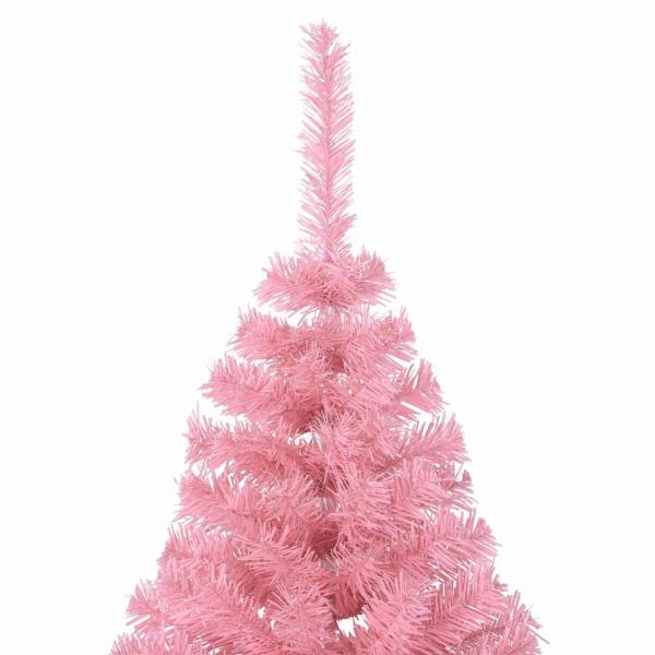 Künstlicher vorbeleuchteter Weihnachtsbaum Rosa 240 cm PVC