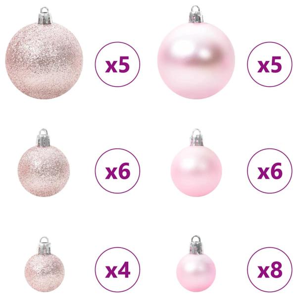 Künstlicher vorbeleuchteter Weihnachtsbaum Schwarz 120 cm PVC