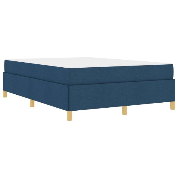 Bettrahmen Blau 140 x 190 cm Stoff