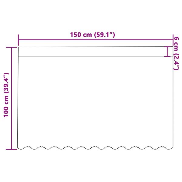 Vorhänge mit Vorhängen Weiß 150x100cm Polyester