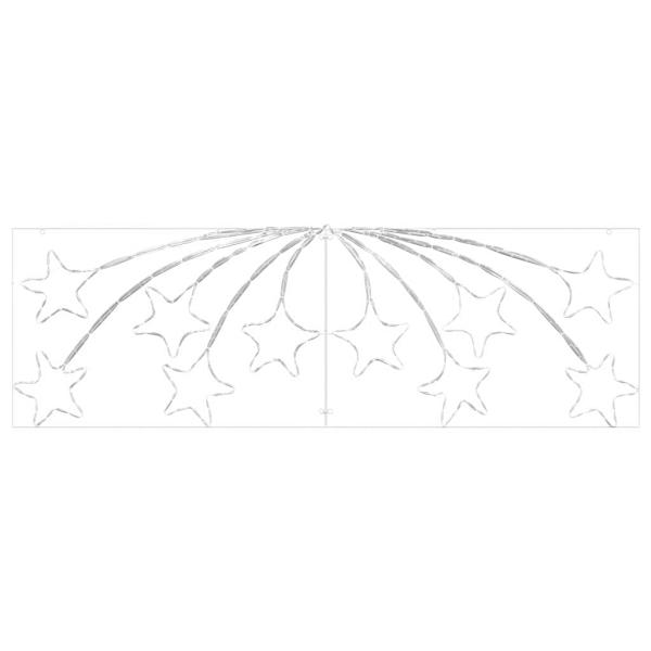 Weihnachtsstern mit 432 LEDs Mehrfarbig 180 x 57 cm PVC