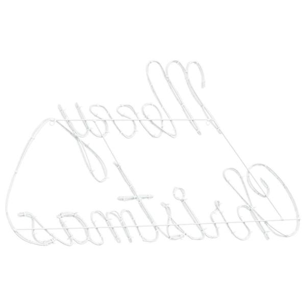 Weihnachtsschild mit 216 LEDs Rot 99 x 55 x 13 cm Eisen