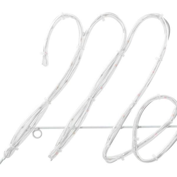 Weihnachtsschild mit 216 LEDs Rot 99 x 55 x 13 cm Eisen