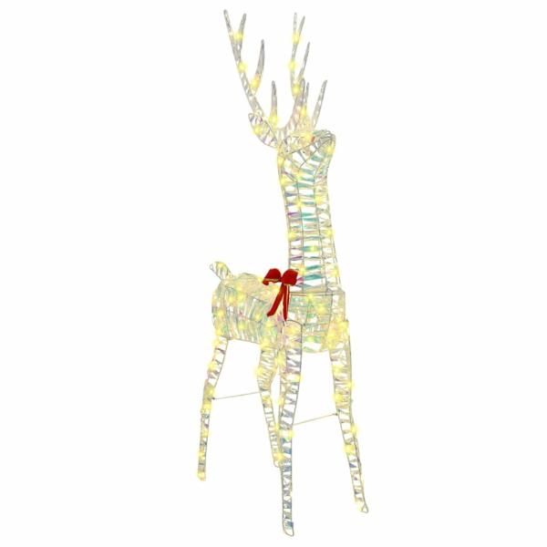 ARDEBO.de - 3D Rentier Warmweiß 128 cm PET