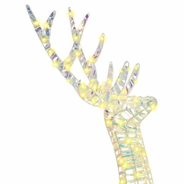 3D Rentier Warmweiß 128 cm PET