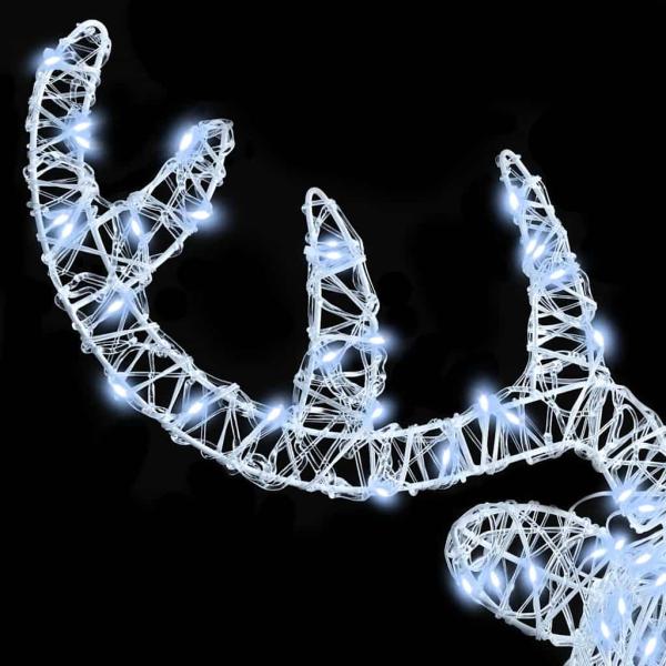 Rentierkopf Kaltweiß 60 cm Acryl