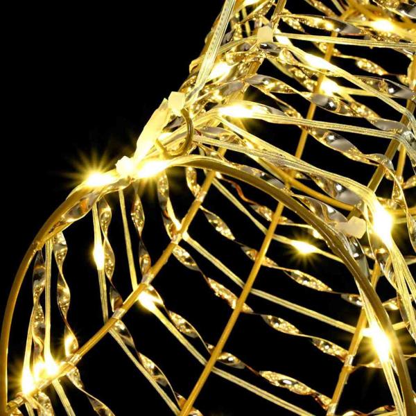 Rentier Zieh Schlitten Warmweiß 60 cm PET