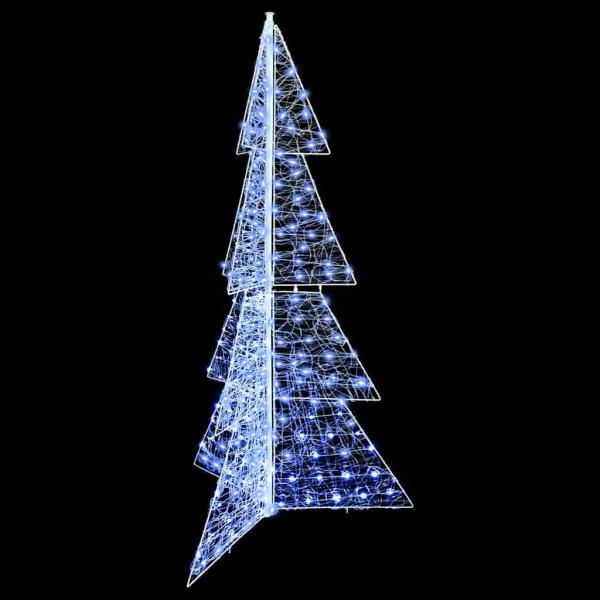 Weihnachtsbaum mit 240 LEDs Kalter Weiß 180 cm Acryl