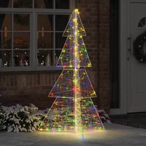 ARDEBO.de - Weihnachtsbaum mit 240 LEDs Mehrfarbig 180 cm Acryl