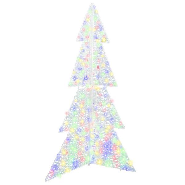 Weihnachtsbaum mit 240 LEDs Mehrfarbig 180 cm Acryl