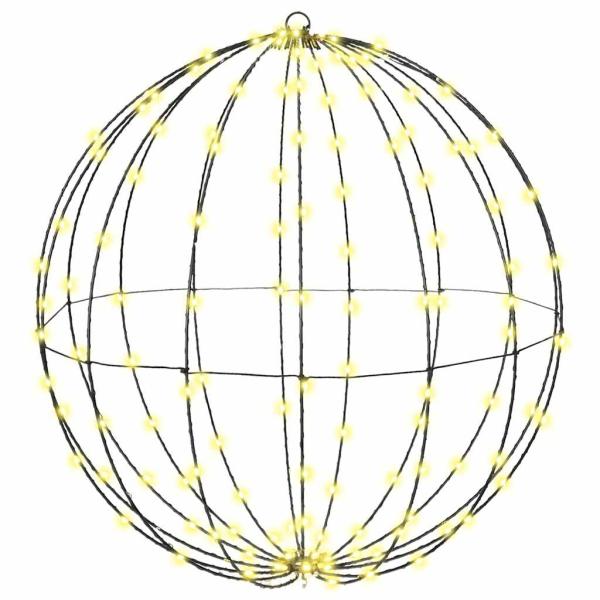ARDEBO.de - Ball mit 192 LEDs Warmweiß 60 cm Metall
