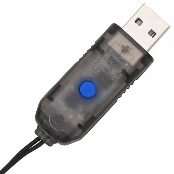 Ball mit 192 LEDs 2 pcs Warmweiß 40 cm Metall