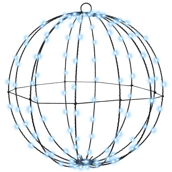 Ball mit 192 LEDs 2 pcs Kaltweiß 40 cm Metall