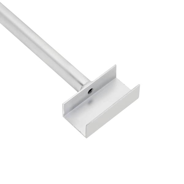 geeignet für flache Planenhalterung 2 pcs Silber 130-210 cm