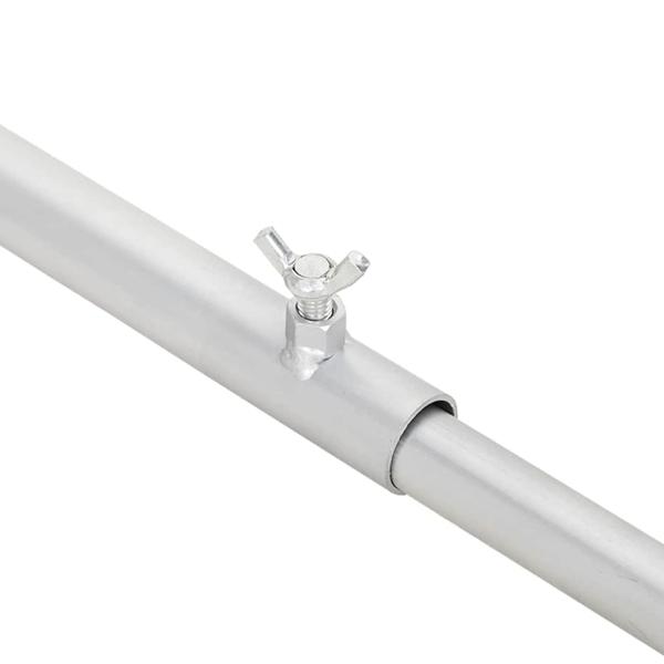 geeignet für flache Planenhalterung 3 pcs Silber 130-210 cm