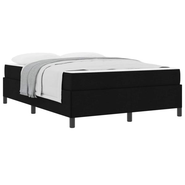 Boxspringbett Schwarz und Schwarz 140 x 190 cm