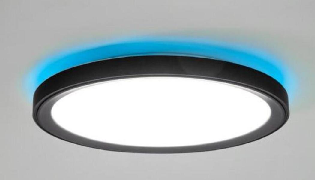 Brumberg SUNNY MIDI LED-Anbaudownlight, D=440mm, 230VAC, 50Hz, 110°, 40W, 3750lm, 3000K/4000K/6000K, direkt/indirekt, dimmbar Phasenabschnitt, schwarz matt (12209083)