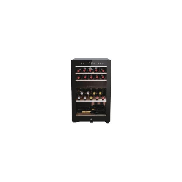 ARDEBO.de Haier HWS42GDAU1 Serie 7 Weinklimaschrank, 50 cm breit, 42 Standardweinflaschen, LED Beleuchtung, 2 Kühlzonen, schwarz