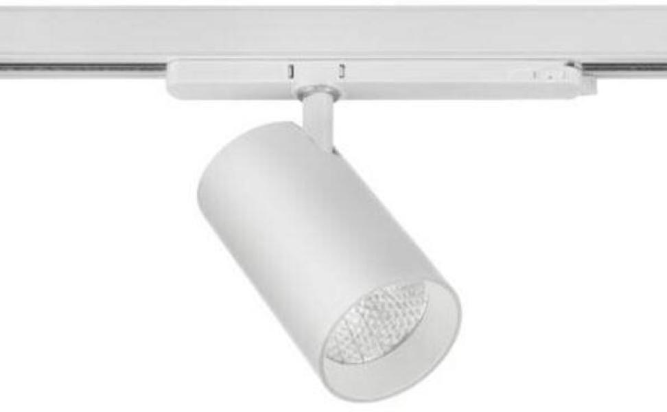ARDEBO.de Brumberg TRAXX MAXI LED-Schienenstrahler 230 V AC, 50 Hz, 24 W, 40°, 4.000 K, CRI > 90, rund, dreh- und schwenkbar, weiß struktur (88724174)