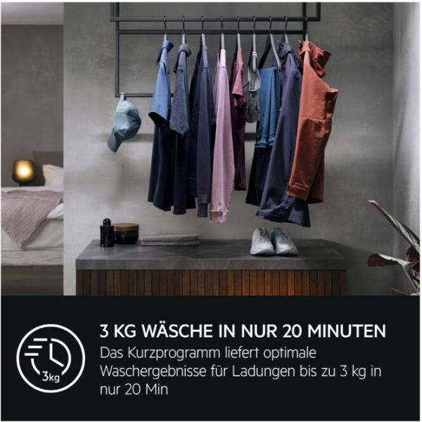 AEG LSR6FA70268 6000 ProSense SlimDesign 6 kg Frontlader Waschmaschine, 41,6 cm breit, 1200U/Min, ProSense, Schontrommel, Startzeitvorwahl, Anti-Allergie mit Dampf, weiß (914343129)