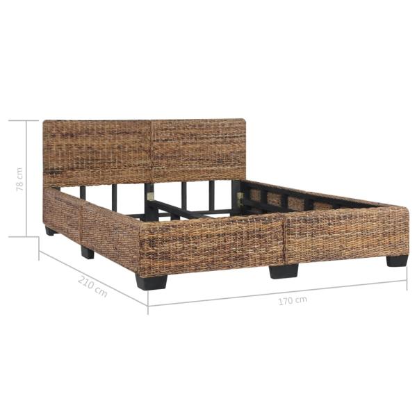 Bettgestell Natur Rattan 160 x 200 cm