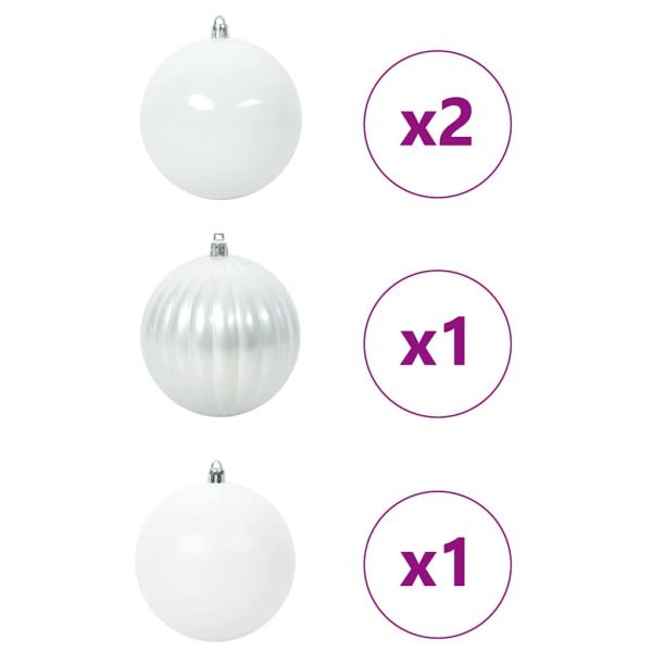 Weihnachtskugel-Set 4 pcs Weiß