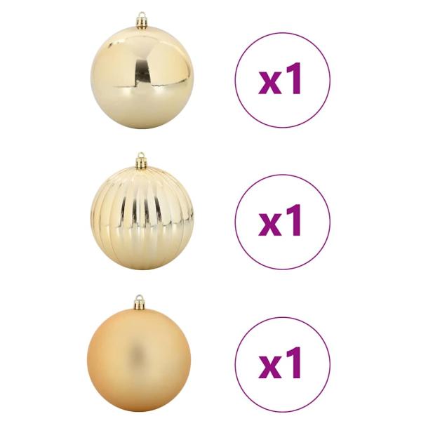 Weihnachtskugel-Set 3 pcs Gold